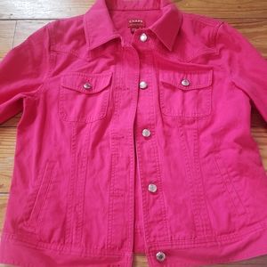 Chaps denim jean jacket.